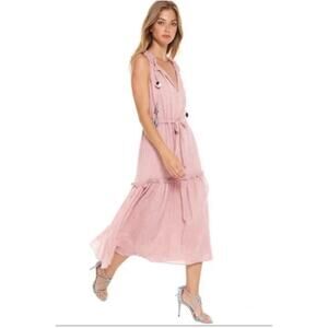 Misa Nicolleta Dress Size Medium Pink Boho